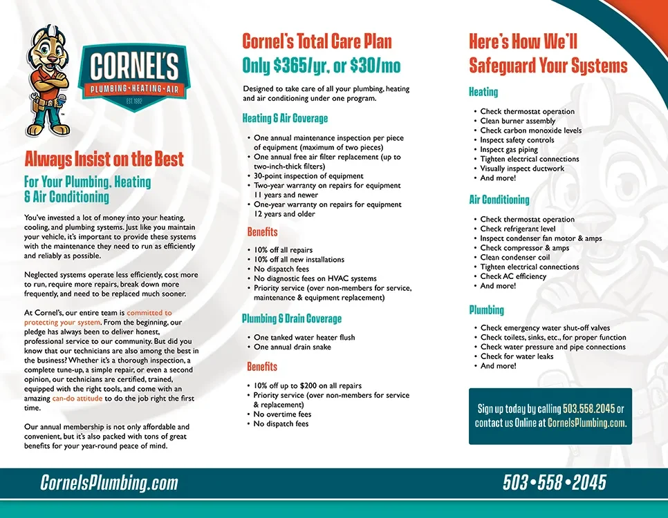 Cornel's Member Plan Pricing